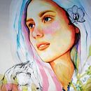 My project in Illustrated Portrait in Watercolor course. Projekt z dziedziny Trad, c, jna ilustracja,  Sztuki piękne,  Malarstwo,  R, sunek, Malowanie akwarelą, Portret,  R, sunek art, st i czn użytkownika linda_lin - 20.09.2021