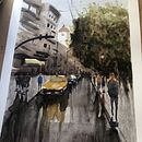 Mi Proyecto del curso: Paisajes urbanos en acuarela. Un progetto di Pittura ad acquerello, Belle arti e Illustrazione architettonica di Anabel Carrasco - 18.09.2021