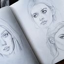 Mi Proyecto del curso: Sketchbook de retrato: explora el rostro humano. Un proyecto de Bocetado, Dibujo, Dibujo de Retrato, Dibujo artístico y Sketchbook de alonsoflavia1 - 21.09.2021