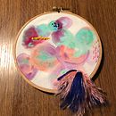 My project in Embroidery and Watercolor Basic Techniques course. Un progetto di Pittura, Pittura ad acquerello e Ricamo di Lieke Knoops - 21.09.2021