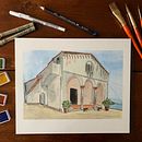 My project in Architectural Sketching with Watercolor and Ink course. Een project van  Schetsen,  Tekening, Aquarelschilderen,  Architecturale illustratie, Sketchbook y  Illustratie met inkt van Agnes Eile - 04.10.2021