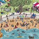 My project in Search-and-Find Illustration in Procreate course. Een project van Traditionele illustratie, Digitale illustratie y Sketchbook van Marguerite Cousins - 21.09.2021