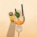 Aperol Spritz & Mojito. Traditional illustration, Digital Illustration, Digital Painting, and Naturalistic Illustration project by Félix Díaz de Escauriaza - 09.21.2021