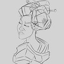 Gueixa,Carol . Ilustrasi tradisional proyek oleh Jonas Furtunato de Souza Viegas - 09.24.2021