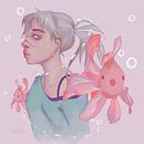 Mi Proyecto del curso: Retratos digitales de fantasía con Photoshop. Un proyecto de Ilustración tradicional, Dibujo, Ilustración digital, Dibujo de Retrato, Dibujo digital y Pintura digital de Lizbeth Grimaldo - 24.09.2021