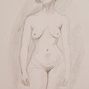 Woman in black and white . Een project van Traditionele illustratie van tijornskelton - 24.09.2021