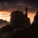 My project in Matte Painting for Cinema course - Star Wars. Un progetto di Direzione artistica, Postproduzione fotografica, Cinema, Ritocco fotografico, Composizione fotografica, Fotomontaggio e Matte painting di Joey Mesa - 07.09.2021