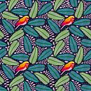 Tropical pattern on Procreate. Projekt z dziedziny Trad, c i jna ilustracja użytkownika Dawn Ang - 25.09.2021