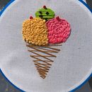 Piña y helado. Un projet de Broderie de Ana GC - 26.09.2021