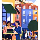 LISBONNE. Traditional illustration project by Kim ROSELIER - 09.27.2021