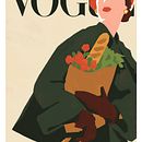 VOGUE COUVERTURE. Traditional illustration project by Kim ROSELIER - 10.02.2019
