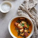 Carrot and pumpkin soup. Design, Food Photograph, and DIY project by Edyta Girgiel - 09.27.2021