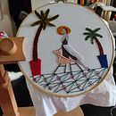 Mi Proyecto del curso: Bordado en fotografías sobre tela. Fotografia, Colagem, Papercraft, Estampagem, Bordado, e DIY projeto de Laura - 30.06.2021