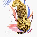 Leopardo, elegante y fuerte. Traditional illustration, Design, Art Direction, Editorial Design, Graphic Design, Creativit, Drawing, Digital Illustration, Artistic Drawing, Concept Art, Children's Illustration, Digital Design, Editorial Illustration, and Naturalistic Illustration project by Cecilia Santamaria - 04.19.2021