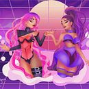 My project in Geometric Illustration with Volume course. Een project van Ontwerp van personages, Traditionele illustratie y Digitale illustratie van Camille Joy Olazo - 17.01.2021