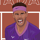 Ilustración Rafa Nadal . Een project van Traditionele illustratie y Grafisch ontwerp van Ricardo Planelles - 28.09.2021