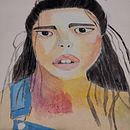 Mi Proyecto del curso: Retrato ilustrado en acuarela. Ilustração tradicional, Artes plásticas, Pintura, Desenho, Pintura em aquarela, Desenho de retrato, e Desenho artístico projeto de Andrea Damario - 29.09.2021