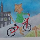 Mon projet du cours : Personnages animaux à l’aquarelle pour livres jeunesse. Een project van Traditionele illustratie,  Beeldende kunst, Schilderij,  Tekening, Aquarelschilderen, Kinderillustratie y Verhaallijn van helebor - 23.09.2021