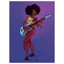 Il mio progetto del corso: Illustrazione di personaggi dinamici - Bass Girl. Un progetto di Illustrazione tradizionale, Character design, Fumetto, Creatività, Disegno, Disegno digitale e Manga di butisland - 29.09.2021