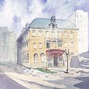 Meu projeto do curso: Desenho arquitetônico com aquarela e tinta Ein Projekt aus dem Bereich Skizzenentwurf, Zeichnung, Aquarellmalerei, Architektonische Illustration, Sketchbook und Illustration mit Tinte von Rita Trojan - 03.10.2021