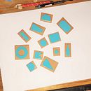 Meu projeto do curso: Técnicas de estampagem para crianças. Een project van Traditionele illustratie, Craft,  Beeldende kunst, Printen y Creativiteit met kinderen van Gisele Franke - 30.09.2021