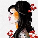 Retrato ilustrado con Procreate - Amy Winehouse. Projekt z dziedziny Trad, c, jna ilustracja, Grafika wektorowa, Ilustracja c, frowa i Portret użytkownika Ariel Antonio - 30.09.2021