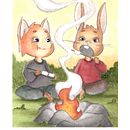 Il mio progetto del corso: Personaggi animali ad acquerello di libri per bambini. Projekt z dziedziny Trad, c, jna ilustracja,  Sztuki piękne,  Malarstwo,  R, sunek, Malowanie akwarelą, Ilustracje dla dzieci i Narracja użytkownika veronicapozzi_599 - 01.10.2021
