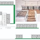 Design of a Balcony railing for the mezanine of a restaurant in London Ein Projekt aus dem Bereich Erweiterungsentwicklung und Innendesign von Nunzia Riglietti - 03.10.2021