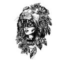 My project in Digital Design and Illustration of Tattoos with Procreate course. Projekt z dziedziny Trad, c, jna ilustracja, Projektowanie graficzne, Ilustracja c, frowa, Projektowanie tatuaż, R, sunek c i frow użytkownika anna_abl - 03.10.2021