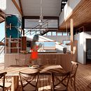 Mi Proyecto del curso: Representación gráfica de proyectos arquitectónicos. Un progetto di Architettura, Graphic design, Architettura d'interni, Interior design, Paesaggismo, Collage, Architettura digitale e Illustrazione architettonica di Miguel Huertas Aleman - 03.10.2021