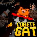 Cobete Cat - Rocket Cat. Videogames projeto de Joaquín Gil - 27.06.2021