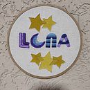 Meu projeto do curso: Letras bordadas: a linha como ferramenta gráfica. Bordado projeto de Aline Cortes - 04.10.2021