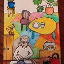 At home Ein Projekt aus dem Bereich Traditionelle Illustration, Skizzenentwurf, Kreativität, Zeichnung, Aquarellmalerei, Sketchbook und Gouachemalerei von Dorota Mach - 01.10.2021