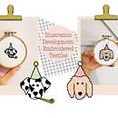 Illustration Development: Embroidered Textiles. Un projet de Broderie, Illustration traditionnelle , et Design  de Lois Clarke - 05.10.2021