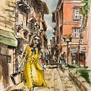 My project in Artistic Watercolor Sketching: Dare to Express Your Ideas course . Ilustrasi tradisional, Membuat sketsa, Kreativitas, Menggambar, Lukisan Cat Air, Dan Buku sketsa proyek oleh tianadraws - 10.05.2021