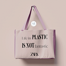 Diseño de shopper bags Zara. Un proyecto de Diseño, Packaging y Diseño de producto de María Fontes Ibáñez - 04.05.2021