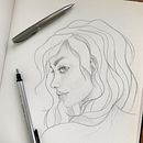 Mi Proyecto del curso: Sketchbook de retrato: explora el rostro humano. Un progetto di Bozzetti, Disegno, Disegno di ritratti, Disegno artistico e Sketchbook di Sarai Jimenez - 06.10.2021