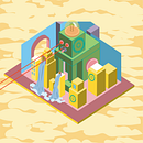 Mi Proyecto del curso: Ilustración vectorial isométrica desde cero. Un proyecto de Diseño gráfico, Ilustración digital e Ilustración vectorial de Regina Rios Gurria - 07.10.2021