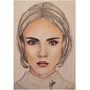 Meu projeto do curso: Ilustração com pastel e lápis de cor. Een project van Traditionele illustratie,  Beeldende kunst, Tekening met potlood,  Tekening,  Portrettekening, Realistische tekening y  Artistieke tekening van Marla Matos - 05.10.2021