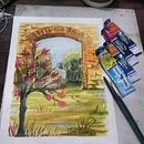 Meu projeto do curso: Paisagens naturais em aquarela. Un proyecto de Bellas Artes, Pintura y Pintura a la acuarela de Vera lucia Correia - 09.10.2021