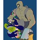 FUNeral and Gameface. Projekt z dziedziny Projektowanie postaci, Trad, c, jna ilustracja, Ilustracja c i frowa użytkownika fell_o_fell - 05.10.2021