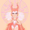 My project in Female Cartoon Character Design with Procreate course. Projekt z dziedziny Trad, c, jna ilustracja, Ilustracja c, frowa, R, sunek c i frow użytkownika Razmin Nicole Rubido - 04.10.2021