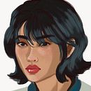 Fanart Round 6 Sae-Byeok. Een project van Traditionele illustratie van Nathalia Beatriz de Felipe - 10.10.2021