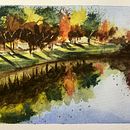 My project in Natural Landscapes in Watercolor course. Projekt z dziedziny  Sztuki piękne,  Malarstwo i Malowanie akwarelą użytkownika megan1410 - 07.10.2021