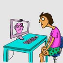 Meu projeto do curso:  Como professor em aulas on-line, imagino que alguns estudantes não aguentam ficar o tempo todo acordados.. Un projet de Illustration traditionnelle, Animation, Illustration numérique , et Narration de ronan_rezende - 09.10.2021