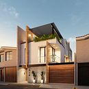 Vivienda Ponze de Leon. Een project van Architecturale visualisatie y  3D-modellering van Jose C. Vela Caceres - 05.09.2021