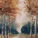 Meu projeto do curso: Paisagens naturais em aquarela. Artes plásticas, Pintura, e Pintura em aquarela projeto de maria izabel venzon - 12.10.2021