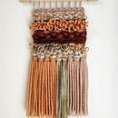 Orange sky - Weaving Wall Hanging . Arts, Crafts, Macramé, Fiber Arts, Embroider, Decoration, and Fine Arts project by bfreni - 10.10.2021