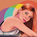 My project in Female Character Portraits in Procreate course. Un projet de Illustration traditionnelle, Illustration numérique , et Dessin numérique de Joanna Sutkowska - 13.10.2021