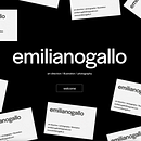 emilianogallostudio. Un proyecto de UX / UI, Diseño y Dirección de arte de Emiliano Gallo - 14.10.2021